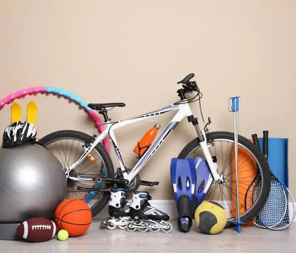 Sports and Fitness goods display